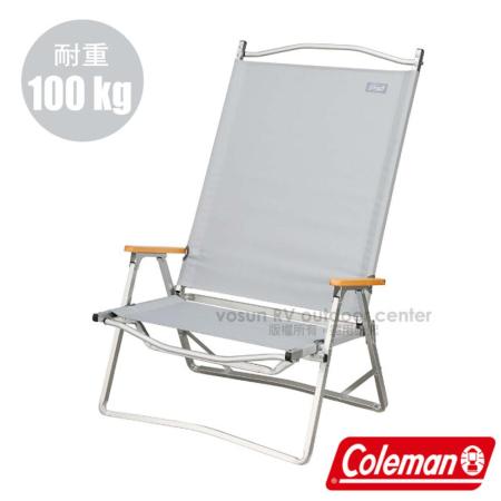 【美國 Coleman】寬版摺疊高背椅.休閒椅.導演椅.折合椅.露營椅.童軍椅/CM-38847 灰✿30E010